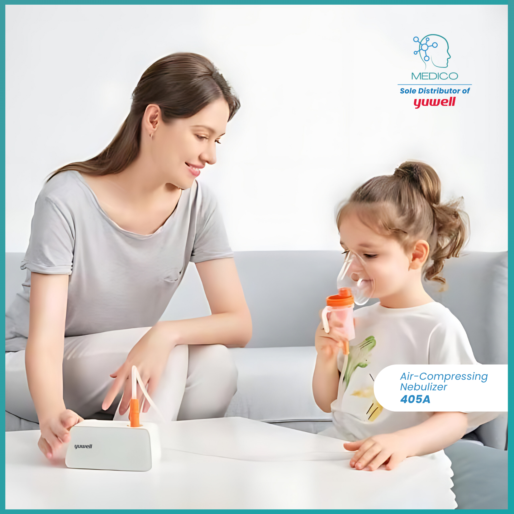 Yuwell Air Compressing Nebulizer 405A - for home use - Manadr