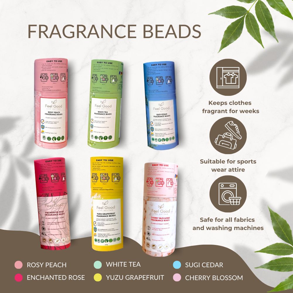 Feel Good Laundry Fragrance Beads Bottle (200g)