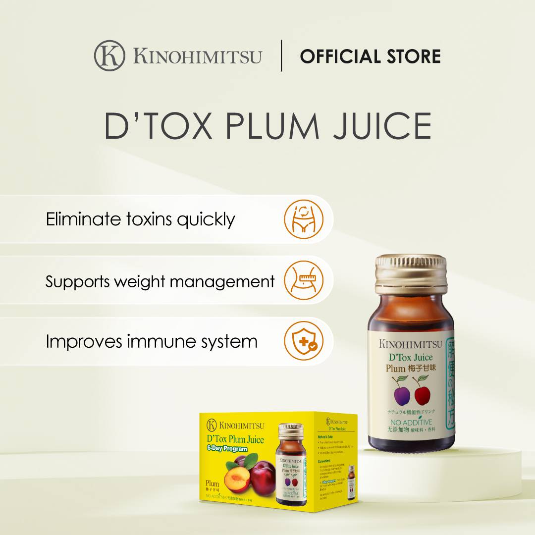 Kinohimitsu D'tox Plum Juice 6's