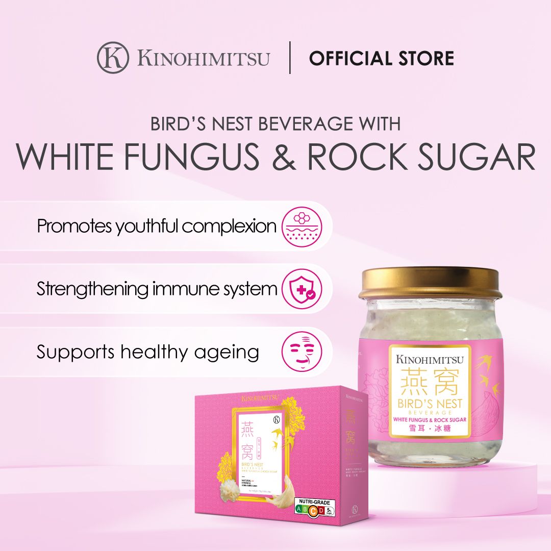 Kinohimitsu Bird's Nest White Fungus & Rock Sugar 8's