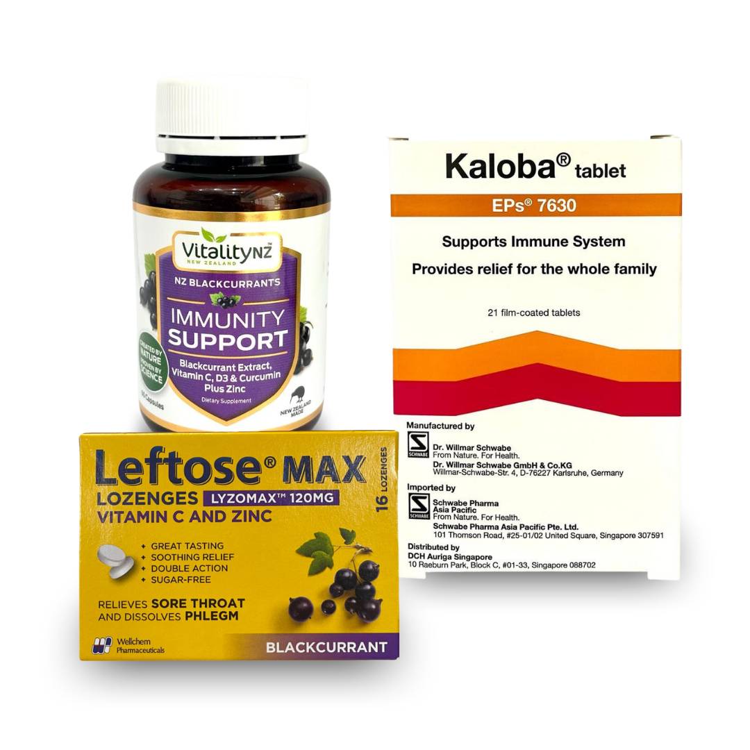 VitalityNZ Immunity Health+ Kaloba Tablets + Leftose Max 120mg Lozenges