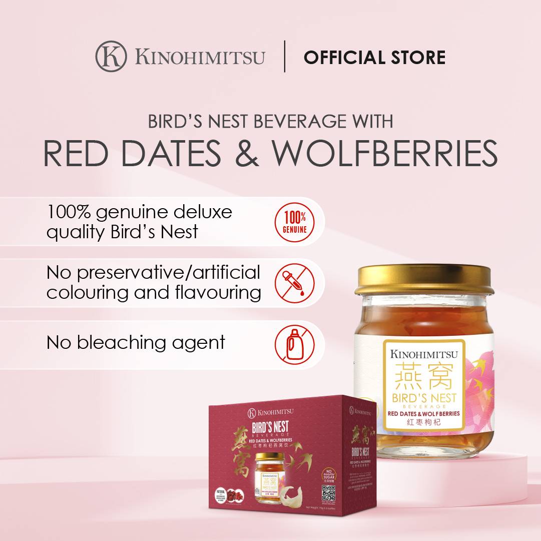 Kinohimitsu Bird's Nest with Red Dates & Wolfberries 6's