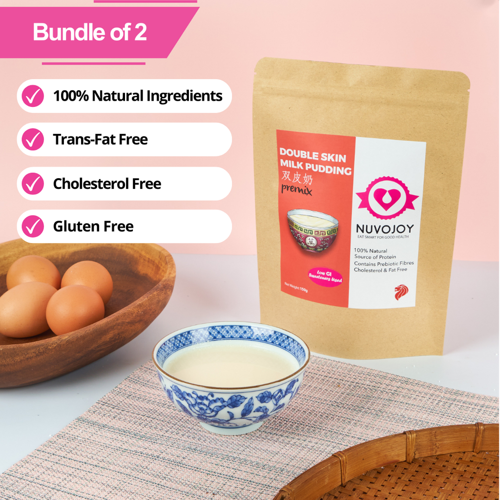 [Bundle of 2] Nuvojoy Double Skin Milk Pudding Premix 300g - Manadr